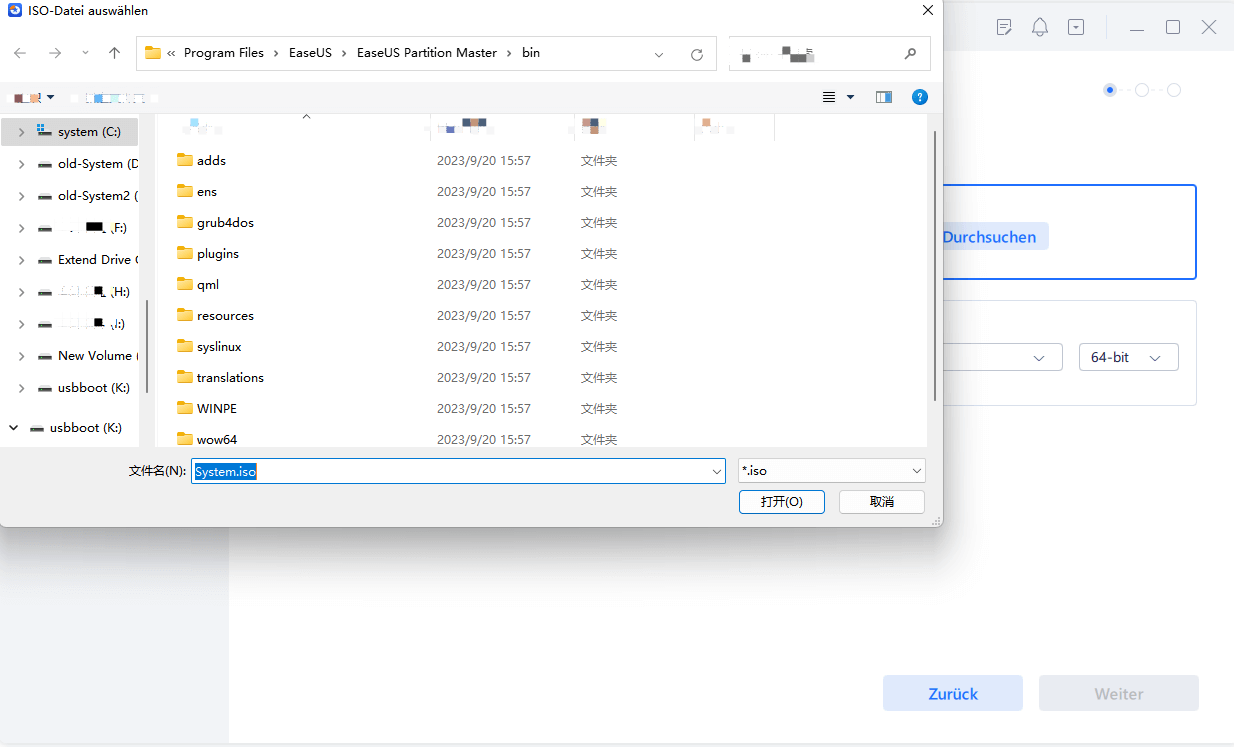 Select burn iso